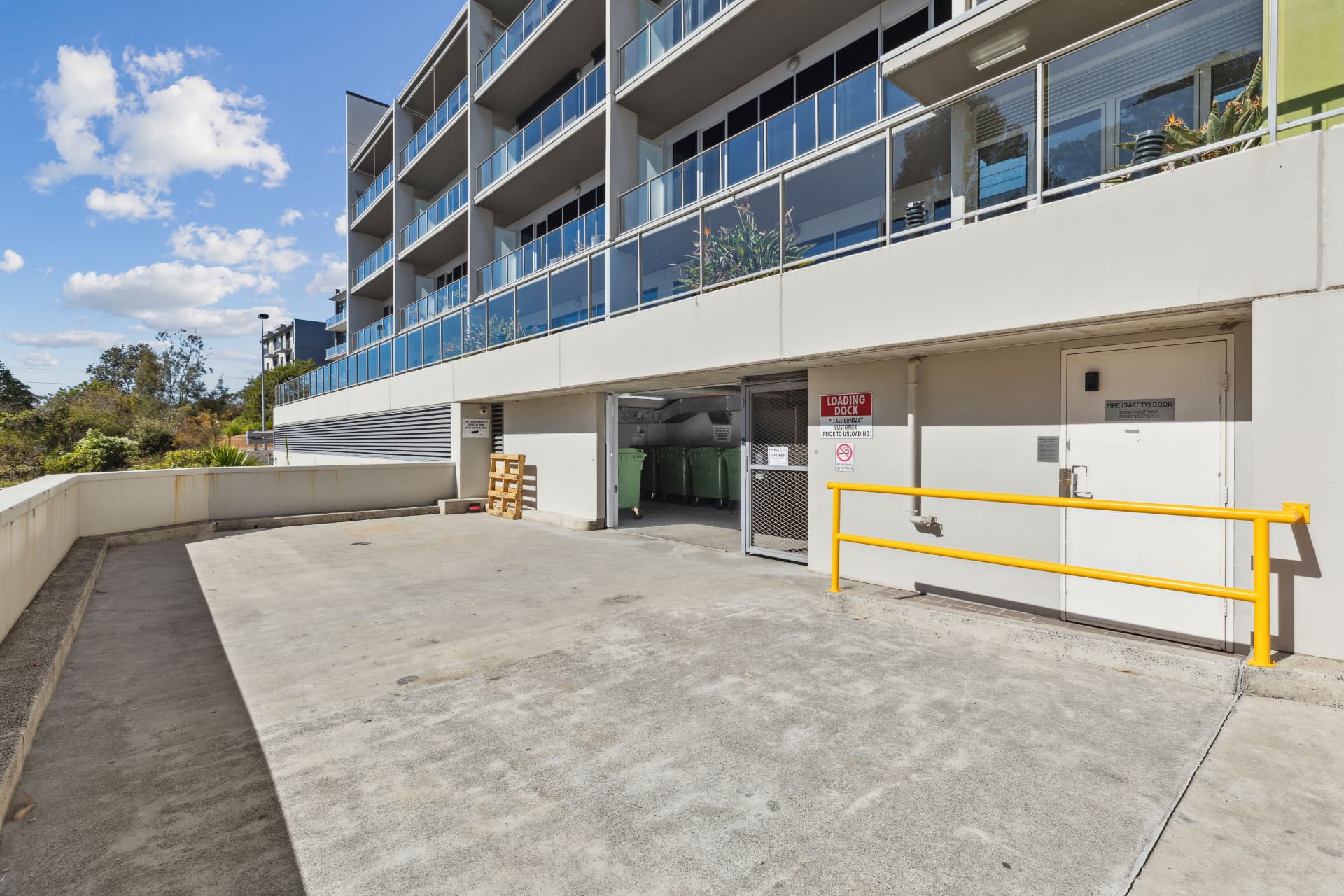 Dedicated loading dock and service access.